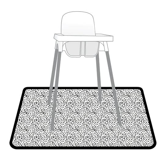 Bapronbaby Organic Dot Splash Mat - Waterproof Catch-All For Under High Chairs, Floors, Tables, Playtime Or Arts & Crafts - Mach