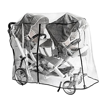 Double Stroller Rain Cover,Rain Cover For Double Tandem Stroller,Big Size Universal Rain And Wind Cover