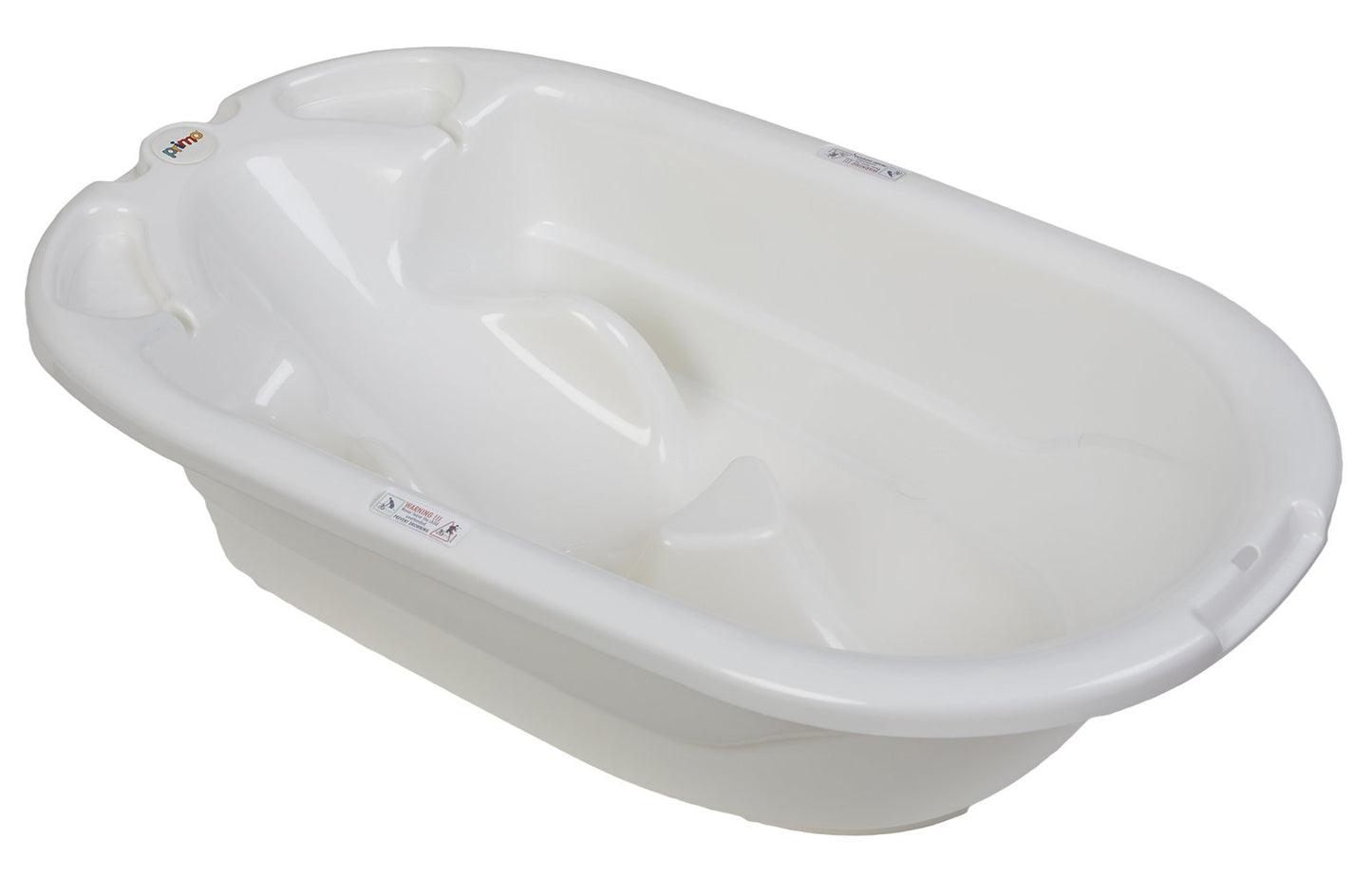 Eurobath 2-Stage Baby Bath Tub, White - Large, Long Lasting Baby Essentials, Must-Have Baby Bathtub, Newborn Essentials, Infant