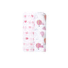 Elementary Organic Cotton Muslin Swaddle Set of 2 for Newborn  Pink Balloons and Hearts (112 * 112cm)