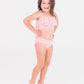 Rufflebutts Bubblegum Pink Seersucker Seersucker Bow Ruffle Bikini - 2T