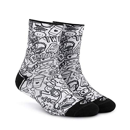 Dynamocks Social Circle Men & Women Ankle Length Socks (Large (810))