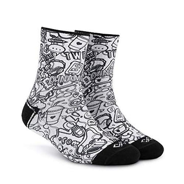 Dynamocks Social Circle Men & Women Ankle Length Socks (Large (810))