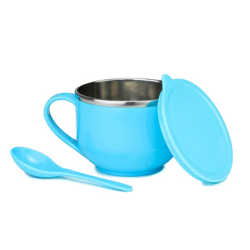 SATMPD Plastic Air Tight Baby Feeding Bowl BPA Free Stay Warm Bowl Suction NonSpill Bowl (Pack of 1pc)