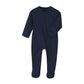 Baby Boys Sleep And Play Navy Blue 12 Months Baby Cotton Sleeper Zip Front Footed Pajamas Navy Blue 9-12 Months