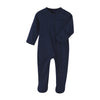 Baby Boys Sleep And Play Navy Blue 12 Months Baby Cotton Sleeper Zip Front Footed Pajamas Navy Blue 9-12 Months