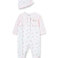 Little Me Baby Clothes & Outfits - Girls One Piece Hat & Footed Sleeper Pajamas - Newborn , Baby Bunnies