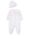 Little Me Baby Clothes & Outfits - Girls One Piece Hat & Footed Sleeper Pajamas - Newborn , Baby Bunnies