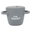 Bella Tunno Happy Snacker - Spill Proof Snack Cups for Toddlers and Babies, Snack Containers Made from Silicone BPA Free, Soft O