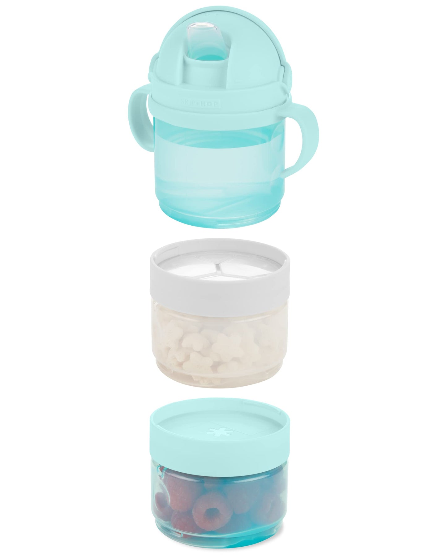 Skip Hop Sip-To-Snack, Teal/Gray