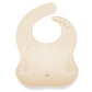 Ali+Oli Silicone Bib (Sand) Waterproof Silicone Bibs for Babies & Toddlers, Adjustable Baby Feeding Bib, Food-Grade Silicone Bib