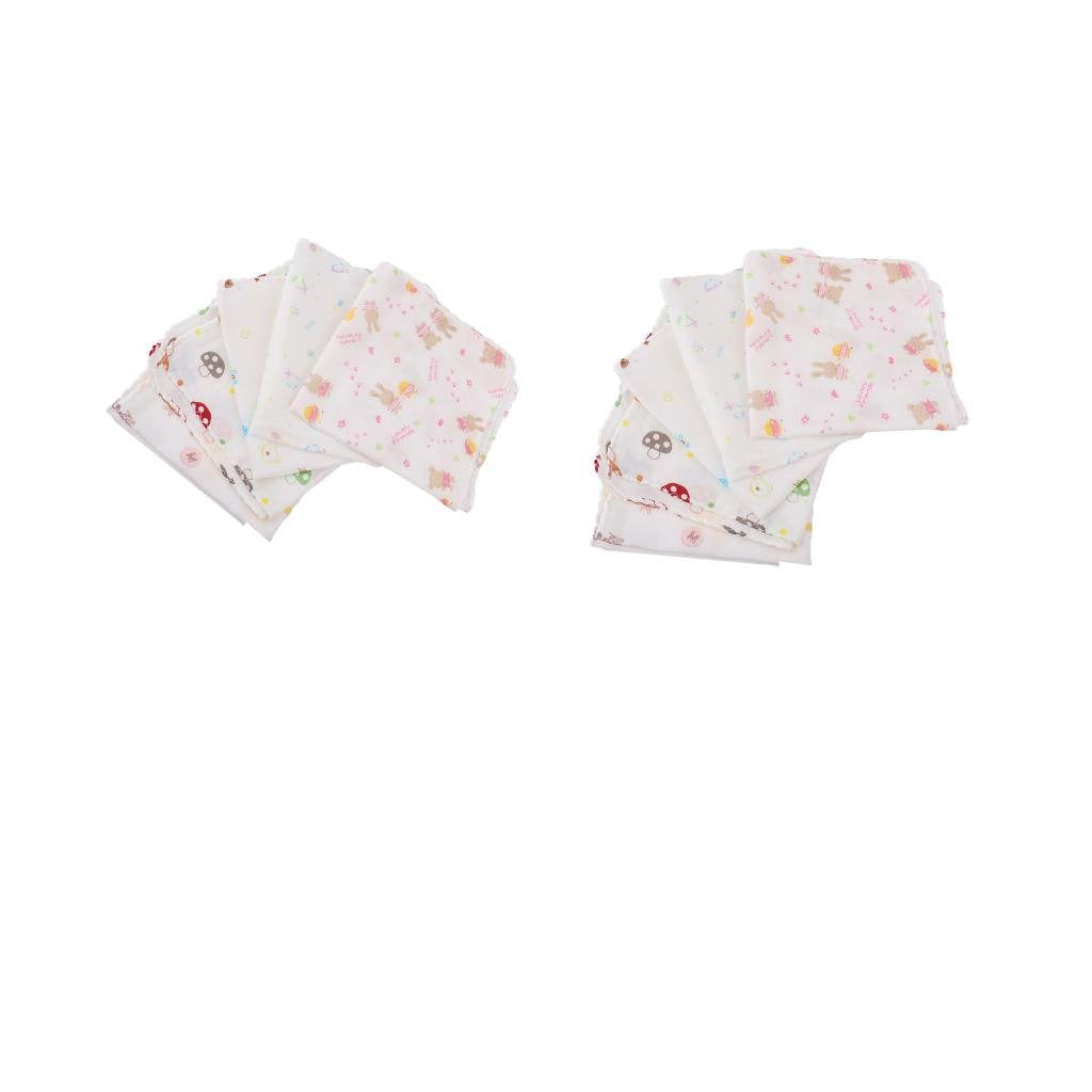 BNFBaby Burp Cloths Handkerchief Gauze Nursing Towel 10Pcs|Baby|Bathing & Grooming|Towels & Washcloths