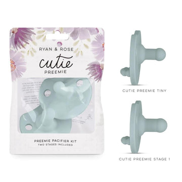 Ryan & Rose Cutie Pat Pacifier Teether (Preemie Kit, Mist)