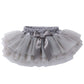 Anbaby Baby Girls Soft Tutu Skirt Toddler Ruffled Pants Diaper Cover Gray 12-24M