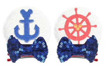 CLGIFT Minnie Ears Baby/Toddler Headband, Minnie Baby Ears, Toddler Headband (Cruise Hair Clip)