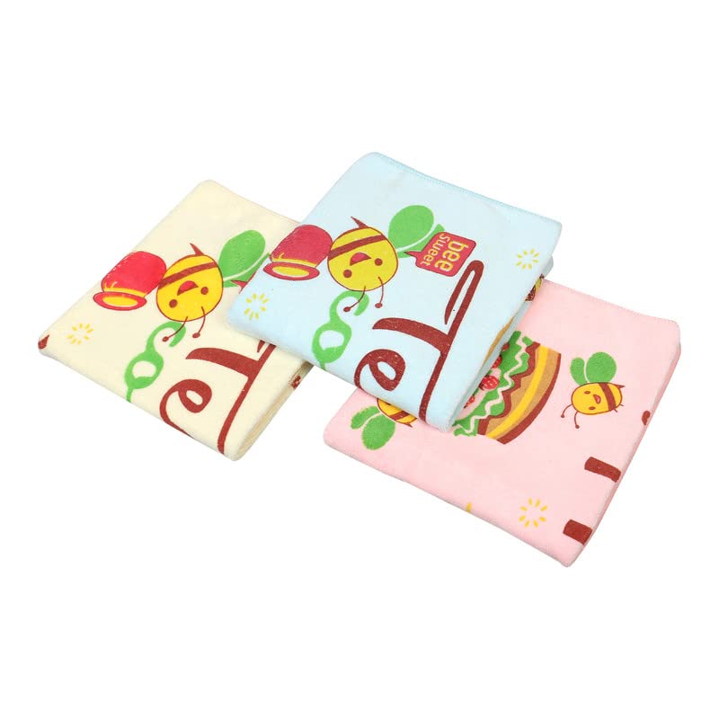 JENNY DENIAL Super Absorbent Microfiber Soft Baby boy and Girl Bath Towel for new Born/Infants/Toddlers Cartoon Print Multicolor
