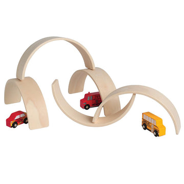 Constructive Playthings Set Of Five 10 3/4' L. X 2 1/2' W. X 5' H. Unit Block Arches