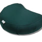 NutriBuck Buckwheat ZAFU Meditation Cushion Filled with Buckwheat Hulls (Crescent  Dark Green)