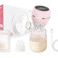 3 Modes and 9 Levels LED Display Rechargeable Electric Breast Pump with Painless Breast Soak Silicone Flange,Anti-Backflow Non-S