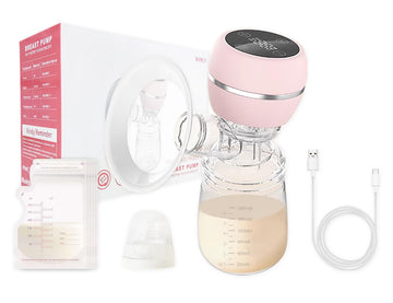 3 Modes and 9 Levels LED Display Rechargeable Electric Breast Pump with Painless Breast Soak Silicone Flange,Anti-Backflow Non-S