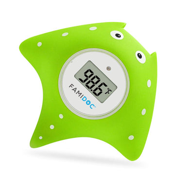 Baby Bath Thermometer With Room Thermometer - Famidoc Fdth-V0-22 New Upgraded Sensor Technology For Baby Health Bath Tub Thermom