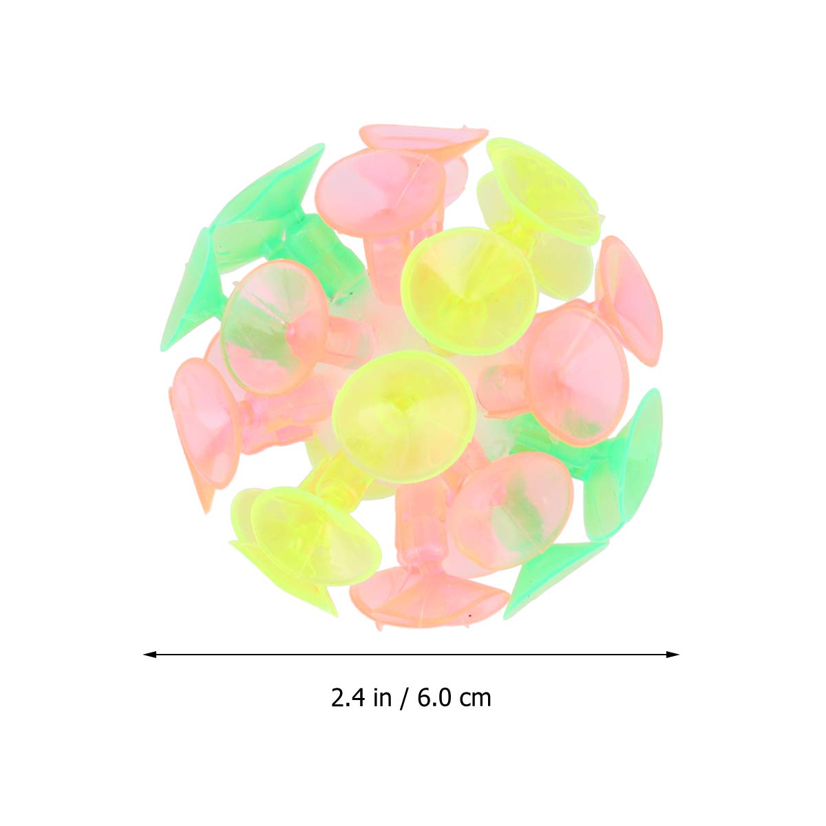 STOBOK 4pcs Fun Suction Cup Ball Colorful Ball Toys Novelty Toys for Kids Boys Girls Birthday Party Favors