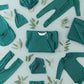 KYTE BABY Soft Bamboo Rayon Rompers, Zipper Closure, 0-24 Months (Newborn, Emerald)