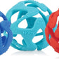 Nuby 100% Silicone Tuggy Teether Ball, 6 Months +, Colors May Vary 1 Count (Pack of 1)