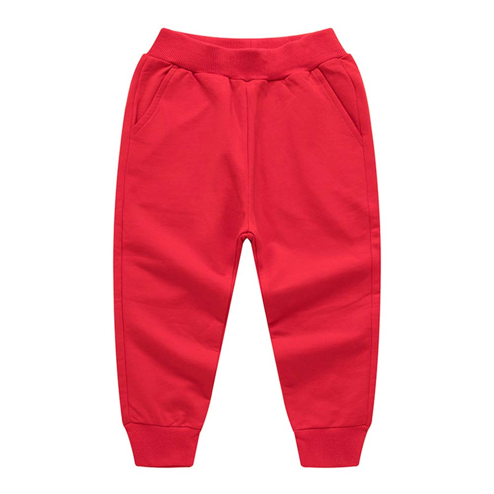 Haxico Unisex Kids Solid Cotton Drawstring Waist Winter Pants Toddler – Cutebaby WBBAPB07H7DK819