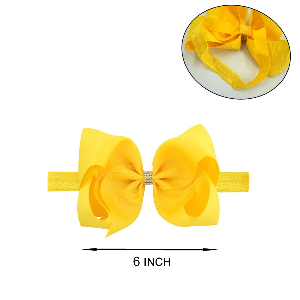 Bgfks 5 Layered Toddlers Tulle Tutu Skirt For Girls With Headband For Baby Girl 0 To 36 Months (Yellow, S,0-6 Months)