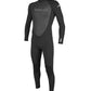 ONeill Mens Reactor-2 32mm Back Zip Full Wetsuit, BlackBlack, 3XL