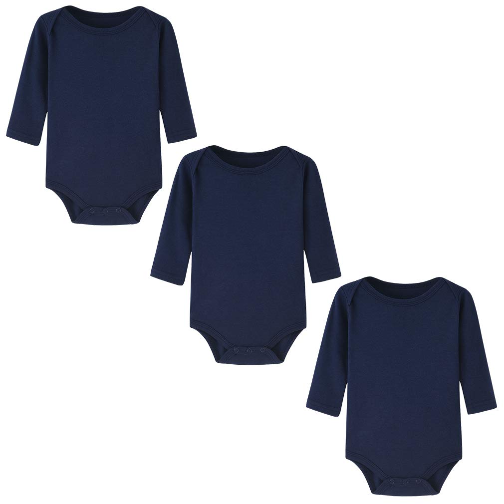 Navy Blue Baby Bodysuit Infant Bodysuit 9 Months