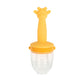 Nuby Silicone Nibbler Feeder for Kids - Soft Baby Feeding and Teething Toy - 10+ Months - Yellow Giraffe