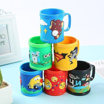 VAJASIL Colorful Cartoon Cup For Children, Fun & Safe Drinking Mug, For Serving Water, Milk, Juice, Soft Drinks, This Reusable K