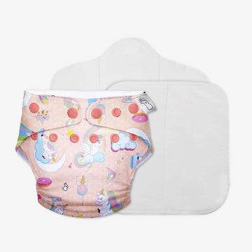 Superbottoms Uno Freesize Cloth Diaper | Cloth Diaper For Babies 3M To 3Y | Washable & Reusable Cloth Diaper | Comes With 1 Oute