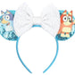 Clgift Hairband - Minnie Ears, Rose Gold, Handmade Flexible Headband, Suitable For Kids And Adult, Very, Shiny Front Side Only,