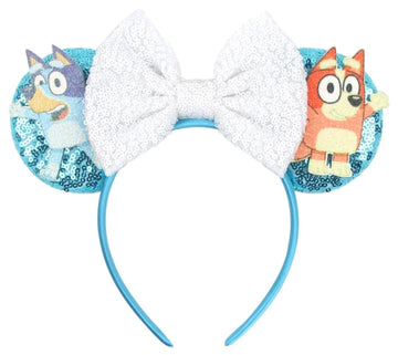 Clgift Hairband - Minnie Ears, Rose Gold, Handmade Flexible Headband, Suitable For Kids And Adult, Very, Shiny Front Side Only,