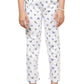 Girls Cotton Printed Regular Pyjamas Lower Pants (Pack of 1) White
