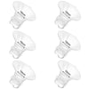 6pcs Updated Silicone Flange Insert 19mm Compatible with Momcozy/Medela/Spectra/Eufy/Lansinoh/TSRETE/Elvie/NCVI/Paruu Breast Pum