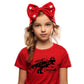 Kids Toddler Baby Girls Boys Valentine'S Day T-Shirt Short Sleeve Love Heart Dinosaur Cotton Tops(Red Rawr Dinosaur,5T