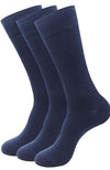 The Baby Company Kids Unisex Cotton School Socks (Calf/Full Length) Navy Blue Color (Pack Of 3) (1214 Years)