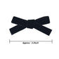 Cute 3.2' Black Assorted Velvet Bow Hair Clips For Baby Girls, Toddlers, Kids, And Teens - 2 Pack