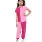 BLANCD Girls Nightwear Colourblock tshirt & Pyjama Set (Party Pink/Blush Pink, 2 Yrs)  KDCLRBLCKSET
