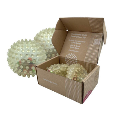 Edushape Sensory Balls for Baby - 4    Transparent Color Baby Balls That Help Enhance Gross Motor Skills for Kids Aged 6 Months 
