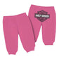 Harley-Davidson Baby Girls' Glitter Bar & Shield Pants, Pink 4000603 (18M)