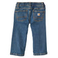 Carhartt Baby Boys Relaxed Fit Denim 5-Pocket Bootcut Jeans, Medium Wash, 6 Months