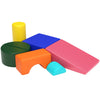 Cmfydaily 6 Piece Foam Climbing Blocks, Pu Leather Soft Play Large Baby Climbing Gym Indoor Climbing Toys For Toddlers 1-3 Insid