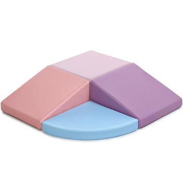 Climbing Foam Blocks For Toddlers: Pu Leather Foam Blocks For Kids Active Play - Toddler Climbing Toys Indoor - Durable Playgrou
