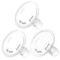 Maymom MyFit Flanges Classic/Conical Shape Goldie Pack 15 16 17 mm Compatible with Medela Breast Pumps and Maymom Wide Base and 