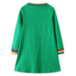 Toddler Girls Dress Baby Cute Cat Dresses Cotton Round Neck Long Sleeve Dress Spring Fall Winter Casual Clothes 4T